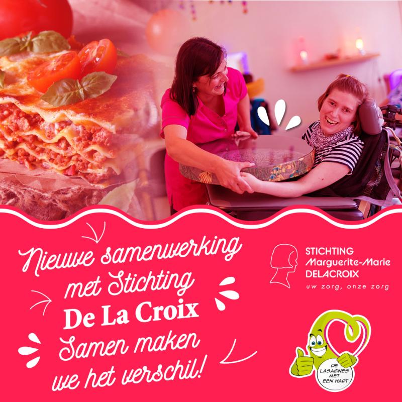 Lasagnes met een Hart steunt de Stichting Marguerite-Marie Delacroix 